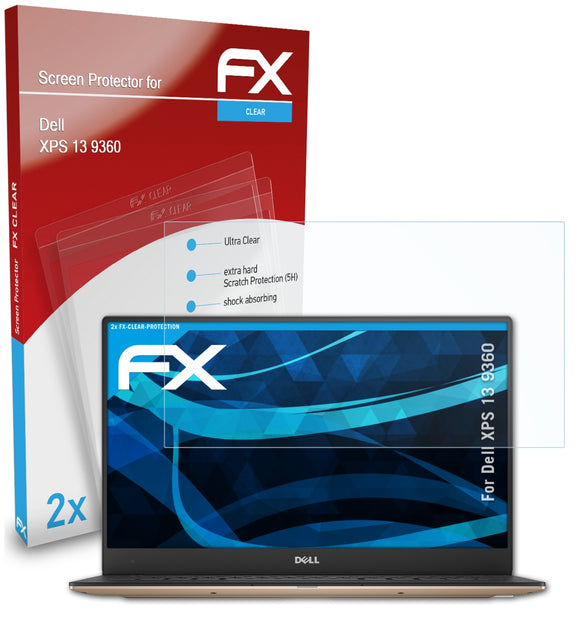 atFoliX FX-Clear Schutzfolie für Dell XPS 13 (9360)