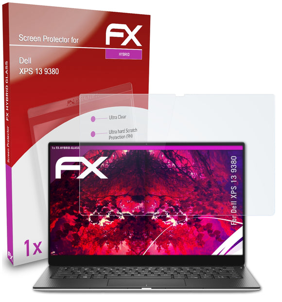 atFoliX FX-Hybrid-Glass Panzerglasfolie für Dell XPS 13 (9380)