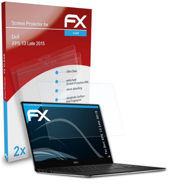 atFoliX FX-Clear Schutzfolie für Dell XPS 13 (Late 2015)