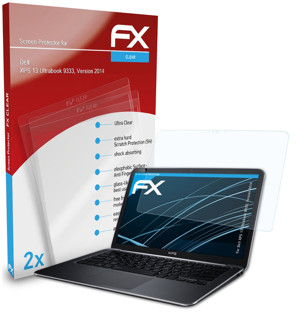 atFoliX FX-Clear Schutzfolie für Dell XPS 13 Ultrabook (9333, Version 2014)