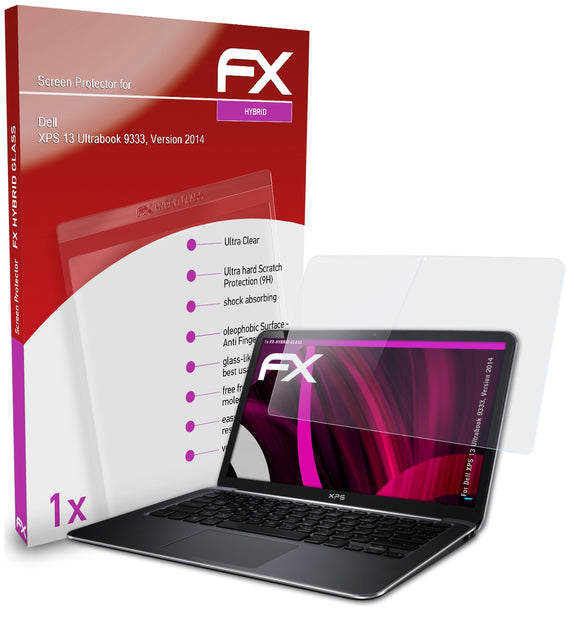 atFoliX FX-Hybrid-Glass Panzerglasfolie für Dell XPS 13 Ultrabook (9333, Version 2014)