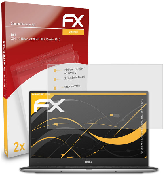 atFoliX FX-Antireflex Displayschutzfolie für Dell XPS 13 Ultrabook (9343 FHD, Version 2015)