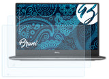 Schutzfolie Bruni kompatibel mit Dell XPS 13 Ultrabook 9343 QHD+, Version 2015, glasklare (2X)