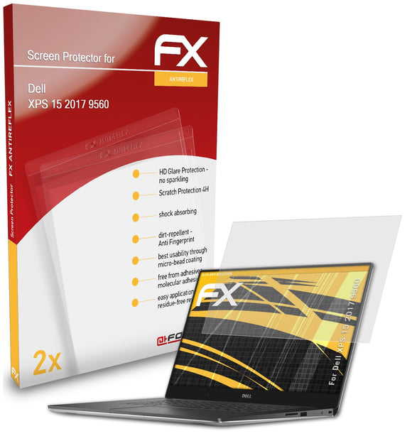 atFoliX FX-Antireflex Displayschutzfolie für Dell XPS 15 2017 (9560)