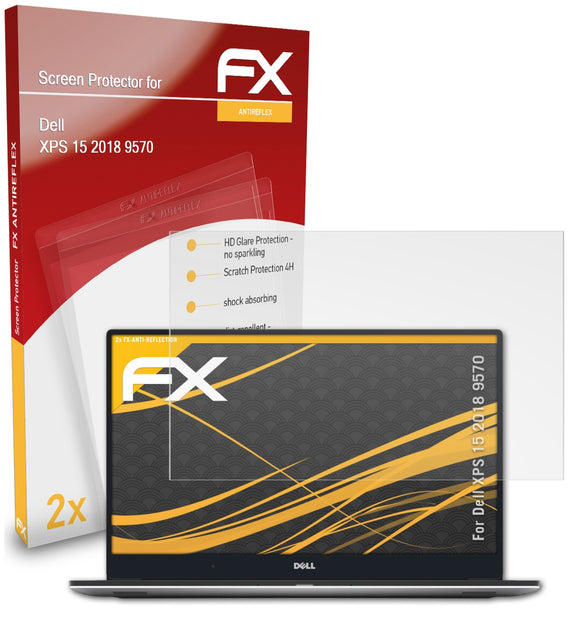 atFoliX FX-Antireflex Displayschutzfolie für Dell XPS 15 2018 (9570)