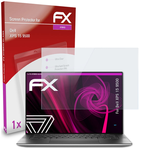 atFoliX FX-Hybrid-Glass Panzerglasfolie für Dell XPS 15 (9500)