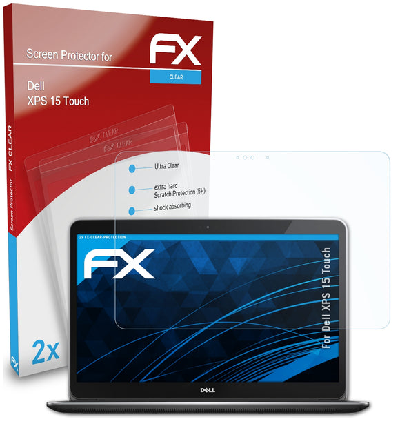 atFoliX FX-Clear Schutzfolie für Dell XPS 15 Touch