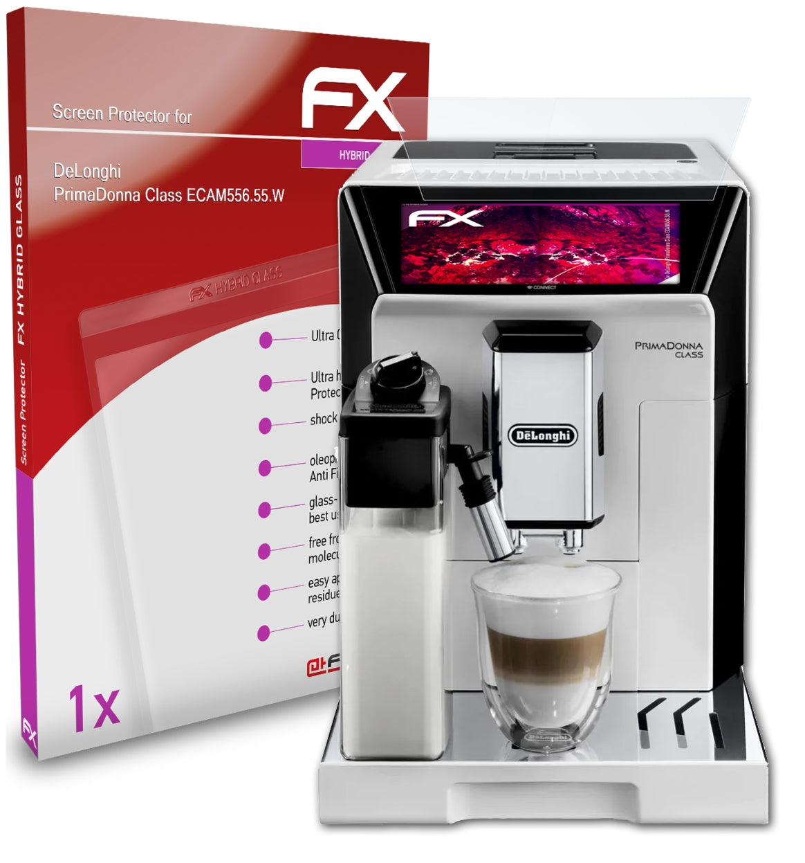 atFoliX Panzerfolie f r DeLonghi PrimaDonna Class ECAM556.55.W