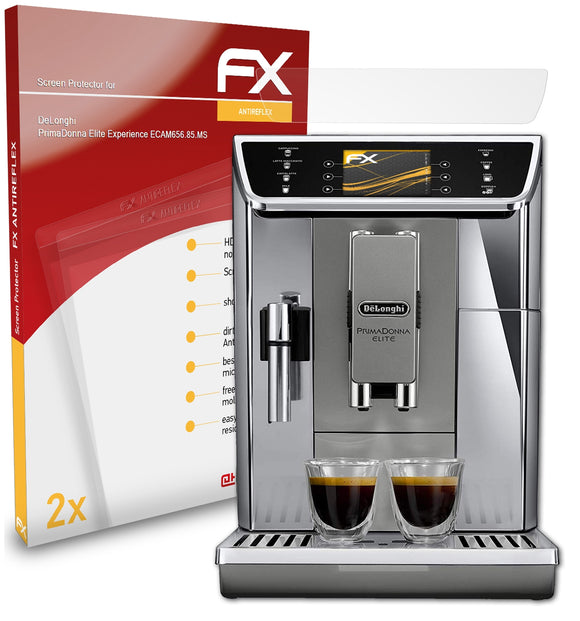 atFoliX FX-Antireflex Displayschutzfolie für DeLonghi PrimaDonna Elite Experience (ECAM656.85.MS)