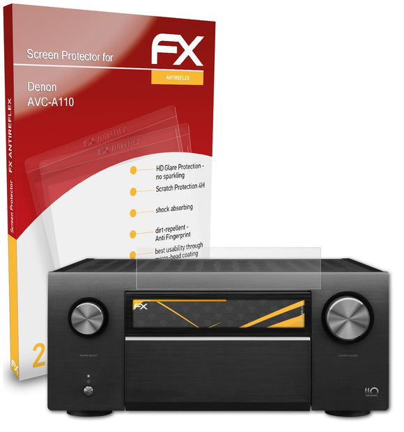 atFoliX FX-Antireflex Displayschutzfolie für Denon AVC-A110