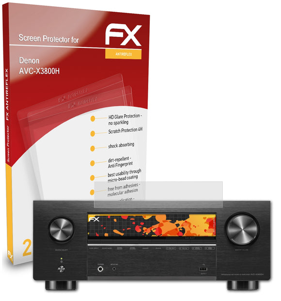 atFoliX FX-Antireflex Displayschutzfolie für Denon AVC-X3800H