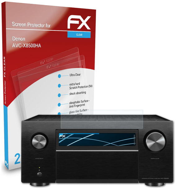 atFoliX FX-Clear Schutzfolie für Denon AVC-X8500HA
