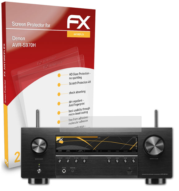 atFoliX FX-Antireflex Displayschutzfolie für Denon AVR-S970H