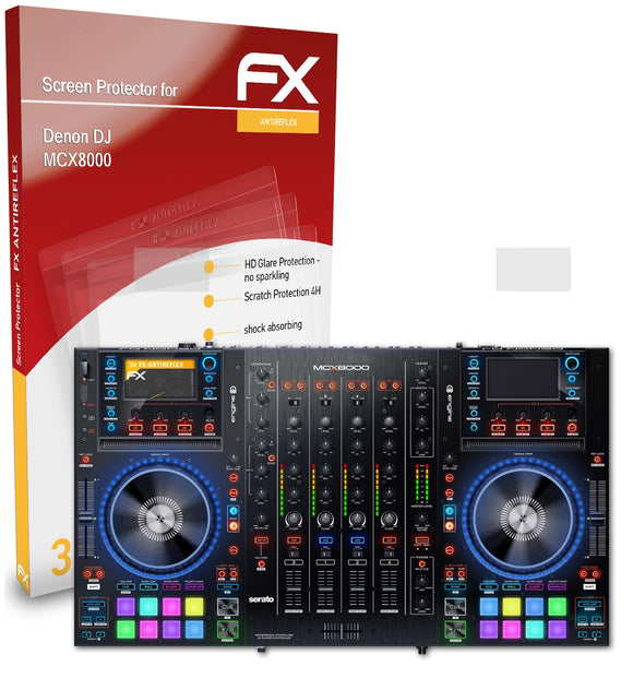atFoliX FX-Antireflex Displayschutzfolie für Denon DJ MCX8000