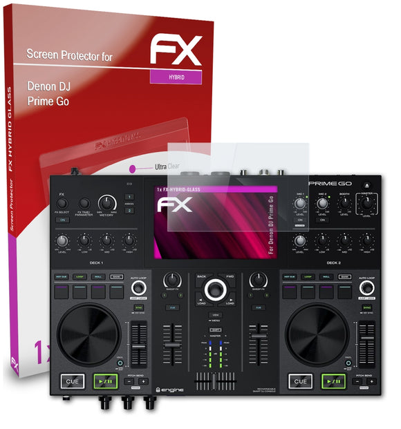 atFoliX FX-Hybrid-Glass Panzerglasfolie für Denon DJ Prime Go