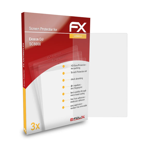 atFoliX FX-Antireflex Displayschutzfolie für Denon DJ SC6000