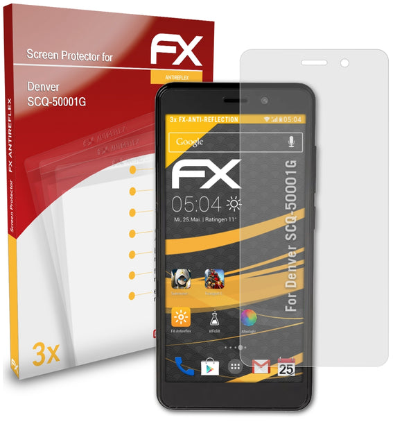 atFoliX FX-Antireflex Displayschutzfolie für Denver SCQ-50001G
