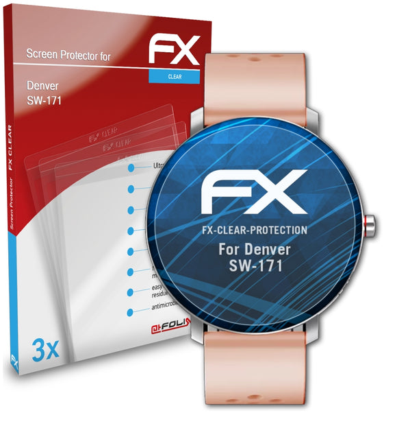 atFoliX FX-Clear Schutzfolie für Denver SW-171