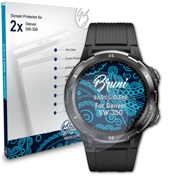 Bruni Basics-Clear Displayschutzfolie für Denver SW-350