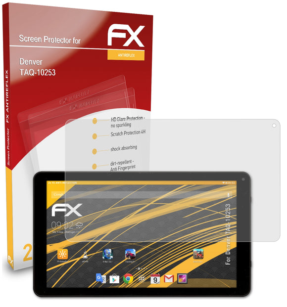 atFoliX FX-Antireflex Displayschutzfolie für Denver TAQ-10253