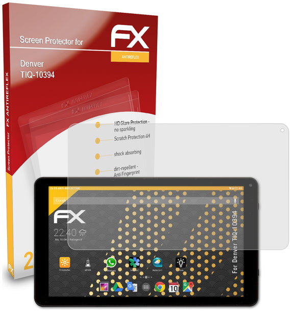 atFoliX FX-Antireflex Displayschutzfolie für Denver TIQ-10394