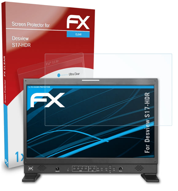 atFoliX FX-Clear Schutzfolie für Desview S17-HDR