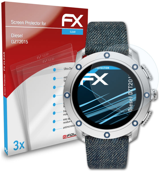 atFoliX FX-Clear Schutzfolie für Diesel DZT2015