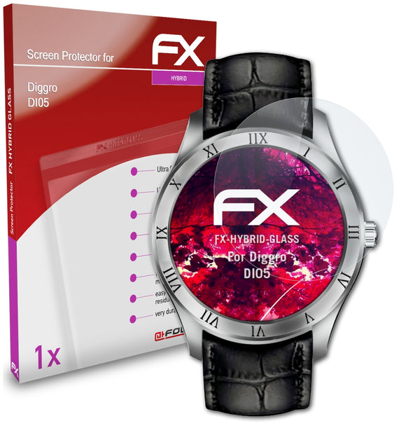 atFoliX FX-Hybrid-Glass Panzerglasfolie für Diggro DI05