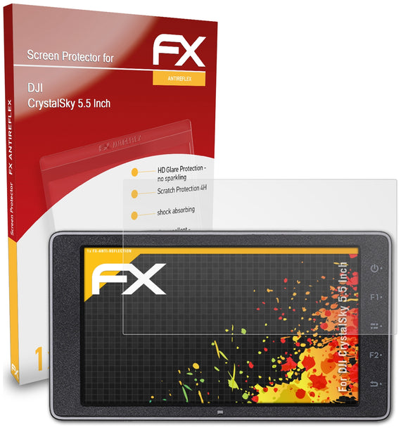 atFoliX FX-Antireflex Displayschutzfolie für DJI CrystalSky (5.5 Inch)