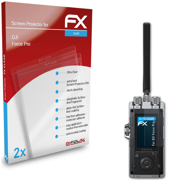 atFoliX FX-Clear Schutzfolie für DJI Force Pro