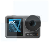Schutzfolie atFoliX kompatibel mit DJI Osmo Action 3, ultraklare FX (3er Set)