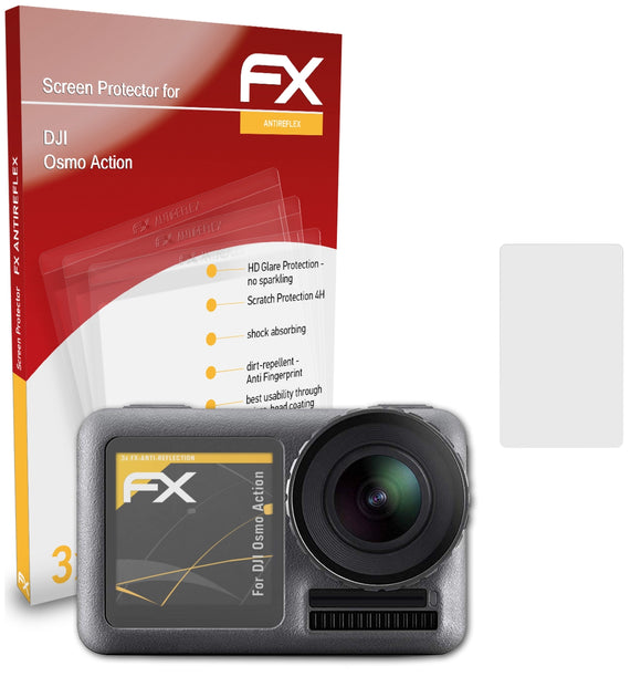 atFoliX FX-Antireflex Displayschutzfolie für DJI Osmo Action