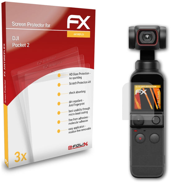 atFoliX FX-Antireflex Displayschutzfolie für DJI Pocket 2