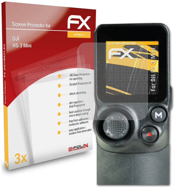 atFoliX FX-Antireflex Displayschutzfolie für DJI RS 3 Mini
