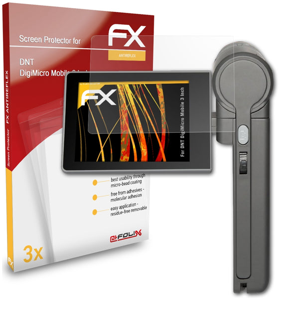atFoliX FX-Antireflex Displayschutzfolie für DNT DigiMicro Mobile (3 Inch)