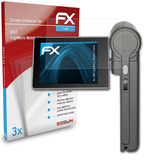 atFoliX FX-Clear Schutzfolie für DNT DigiMicro Mobile (3 Inch)