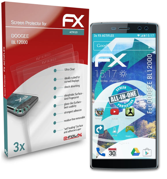 atFoliX FX-ActiFleX Displayschutzfolie für DOOGEE BL12000