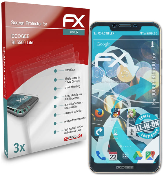 atFoliX FX-ActiFleX Displayschutzfolie für DOOGEE BL5500 Lite