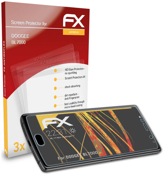 atFoliX FX-Antireflex Displayschutzfolie für DOOGEE BL7000
