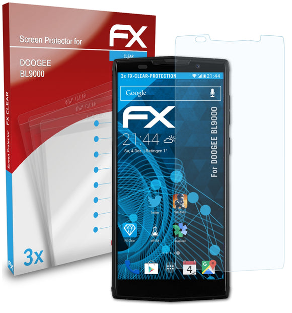 atFoliX FX-Clear Schutzfolie für DOOGEE BL9000