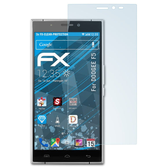 atFoliX FX-Clear Schutzfolie für DOOGEE F5