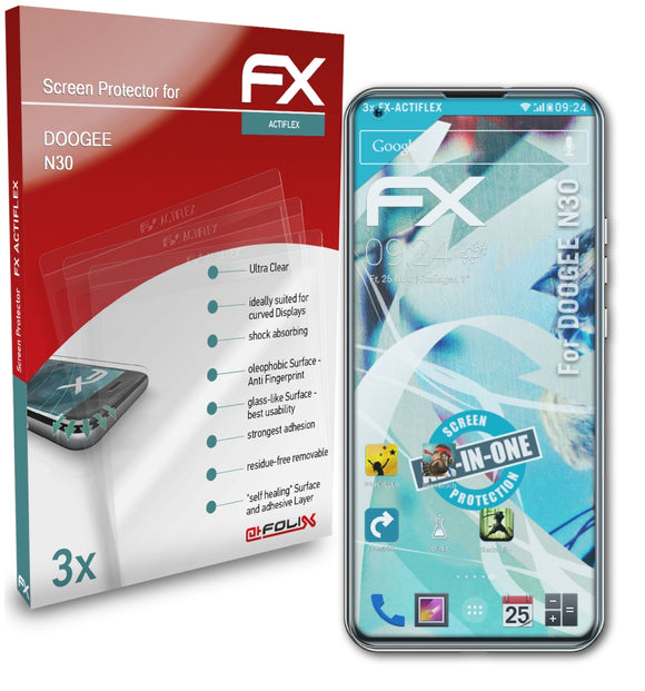 atFoliX FX-ActiFleX Displayschutzfolie für DOOGEE N30