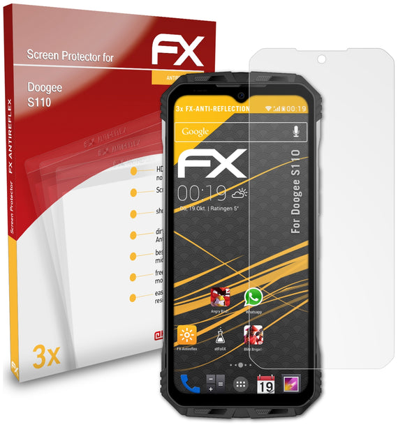 atFoliX FX-Antireflex Displayschutzfolie für Doogee S110