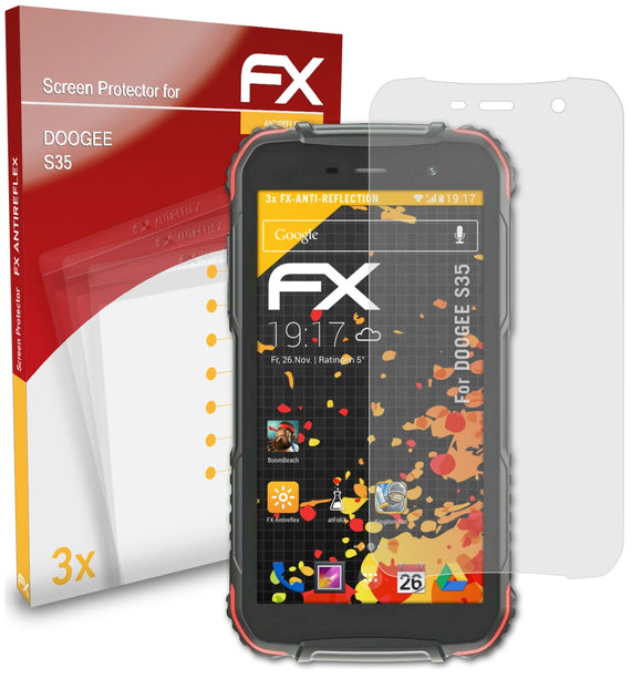 atFoliX FX-Antireflex Displayschutzfolie für DOOGEE S35
