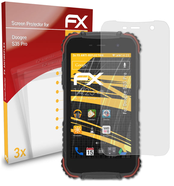 atFoliX FX-Antireflex Displayschutzfolie für DOOGEE S35 Pro