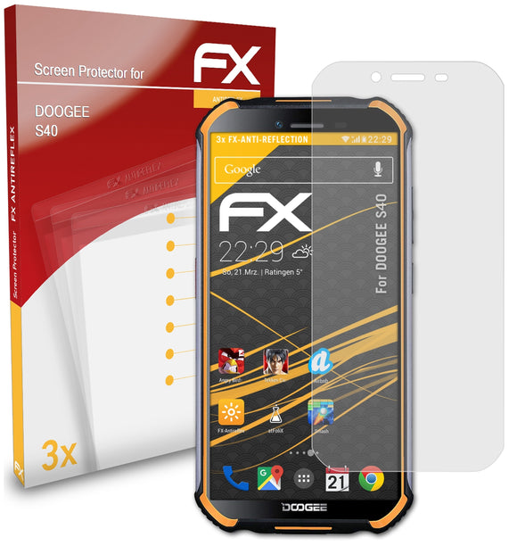 atFoliX FX-Antireflex Displayschutzfolie für DOOGEE S40