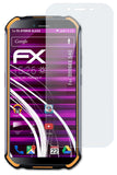 Glasfolie atFoliX kompatibel mit DOOGEE S40, 9H Hybrid-Glass FX
