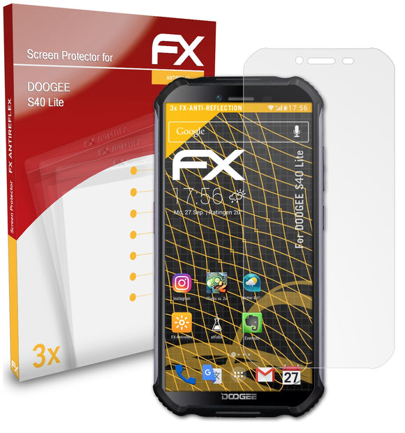 atFoliX FX-Antireflex Displayschutzfolie für DOOGEE S40 Lite