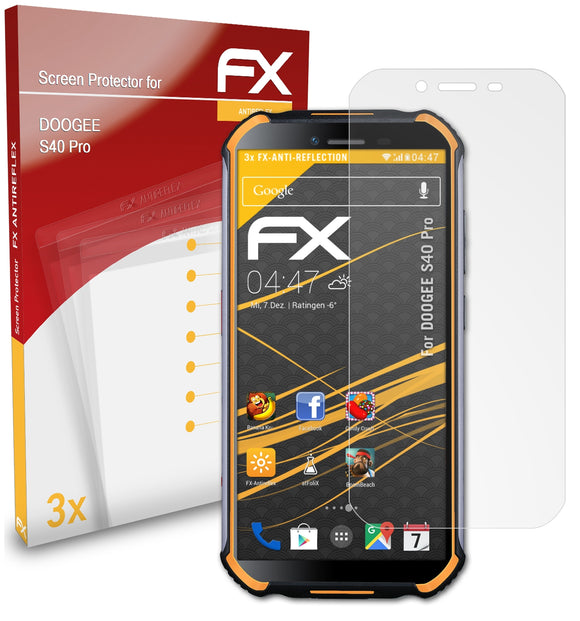 atFoliX FX-Antireflex Displayschutzfolie für DOOGEE S40 Pro