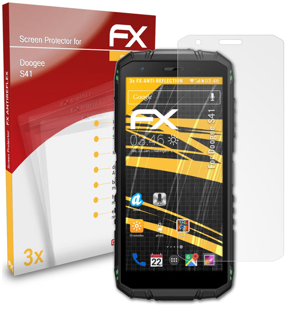 atFoliX FX-Antireflex Displayschutzfolie für DOOGEE S41